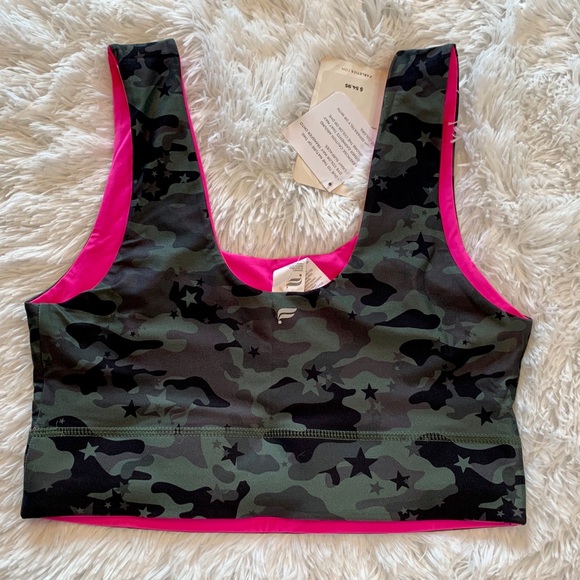 Fabletics Harlow Reversible Sports Bra Star Camo - Picture 2 of 7